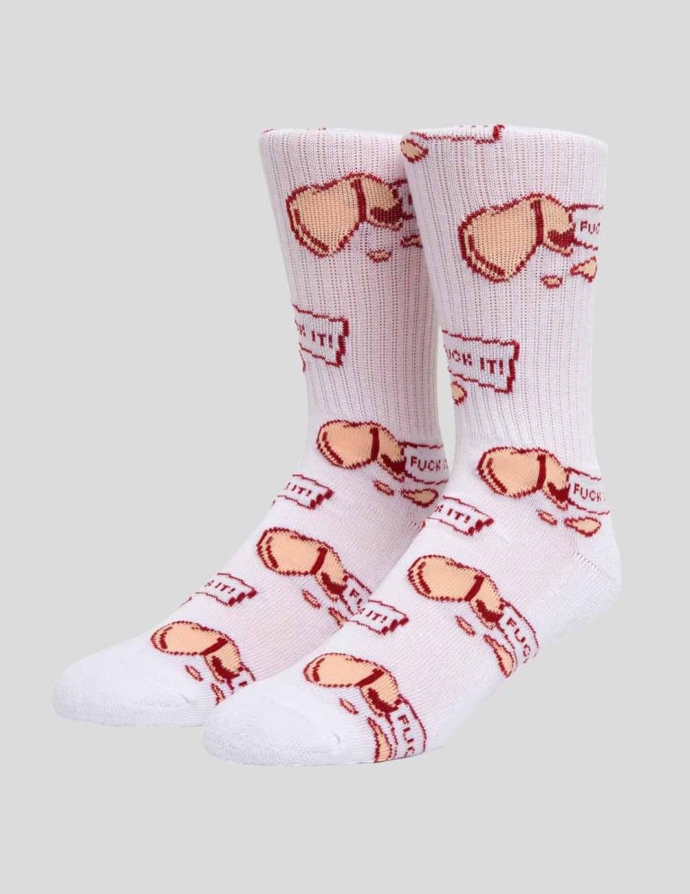 Calcetines HUF good fortune sock white